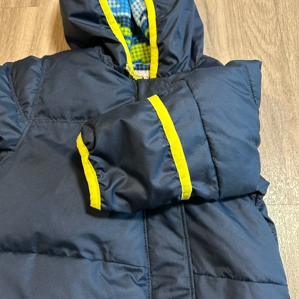 Columbia Navy Snowsuit with Yellow Trim - Infant One-Piece